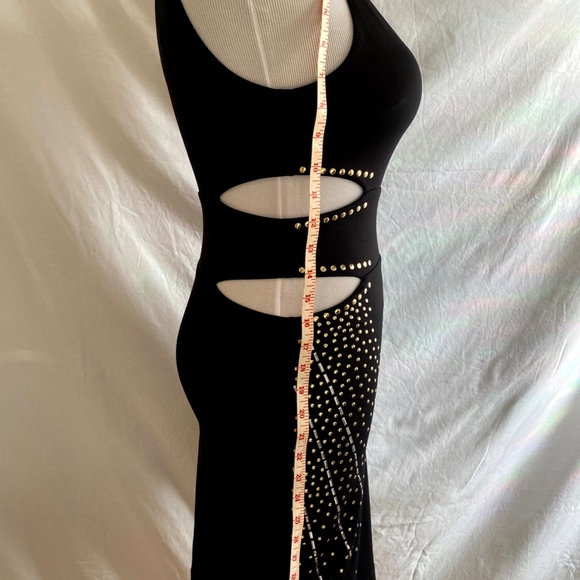 Bebe side cut-out embellished dress SIZE XS - Picture 6 of 8